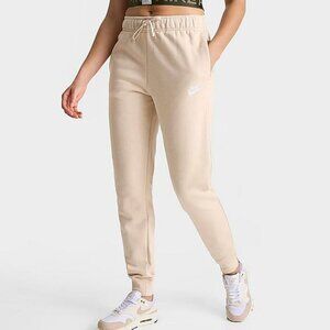 NEW Nike Women's M Beige Standard Fit Mid Rise Jogger Sweatpants